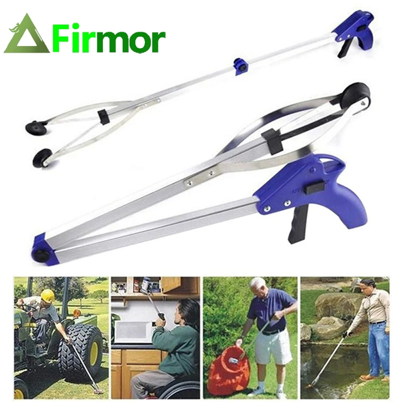 FIRMOR складной Reacher Grabber 82 см, инструмент для сбора мусора, Расширенный инструмент для захвата, инструмент для уборки, инструменты для уборки