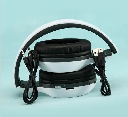 Хорошие беспроводные Складные стерео наушники для спорта MP3 радио TF слот карты