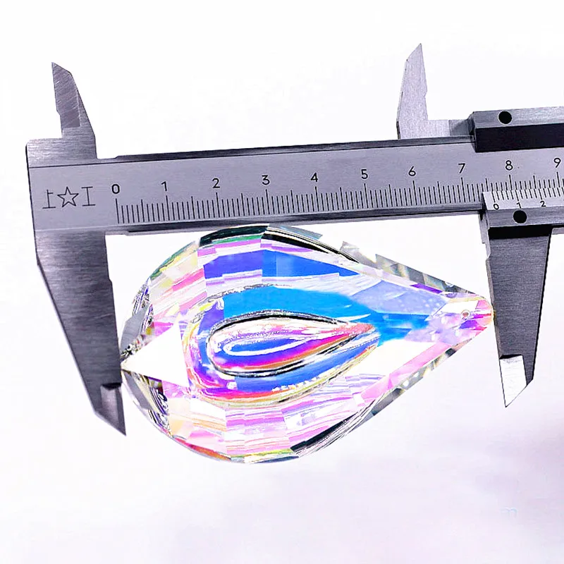 Великолепные хрустальные подвески K9 для люстр (Бесплатные Кольца) 3 шт. 76x47 мм