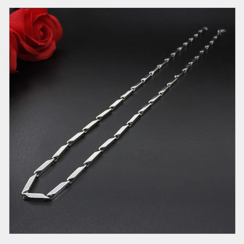 Длинное ожерелье в форме дыни Очаровательная цепочка из титановой стали для