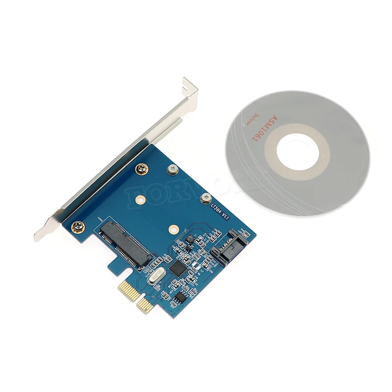 Оптовая продажа комбинированный SATA mSATA PCI-e адаптер диск pcie SSD карта к msata конвертер