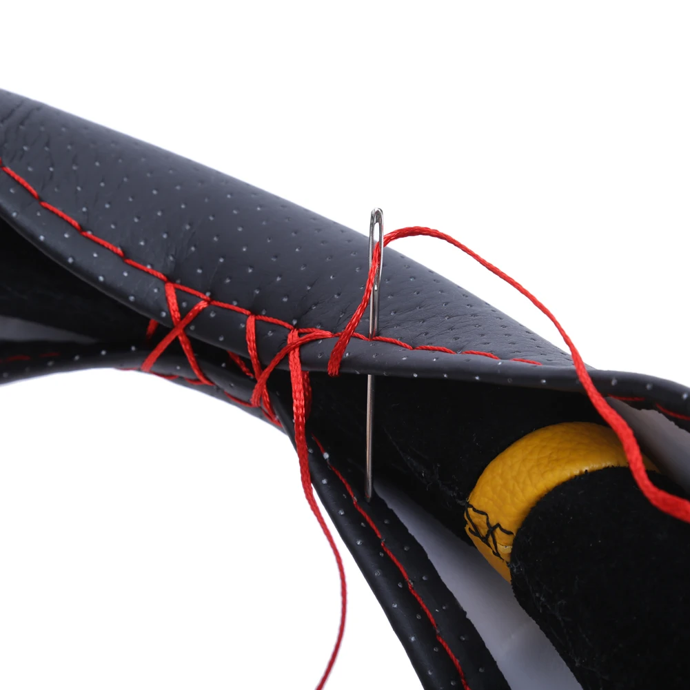 VODOOL чехол рулевого колеса автомобиля из искусственной кожи DIY оплетка на руле