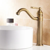 bathroom basin sink faucet antique brass single handle kitchen tap faucet mixer hot and cold water tap zd718