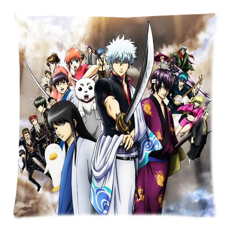 Декоративная наволочка для подушки GINTAMA диван Автомобильный стул домашний декор