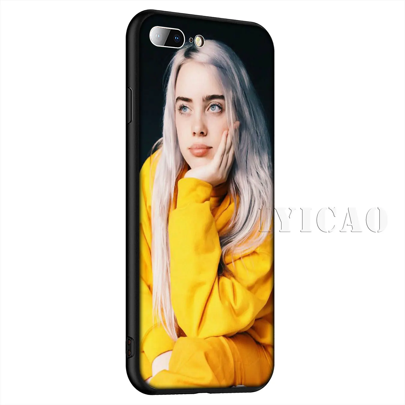 IYICAO Billie Eilish Hot Music Singer Silicone Soft Case for iPhone XR X XS Max 8 7 6 6S Plus 5 5S SE Cover |