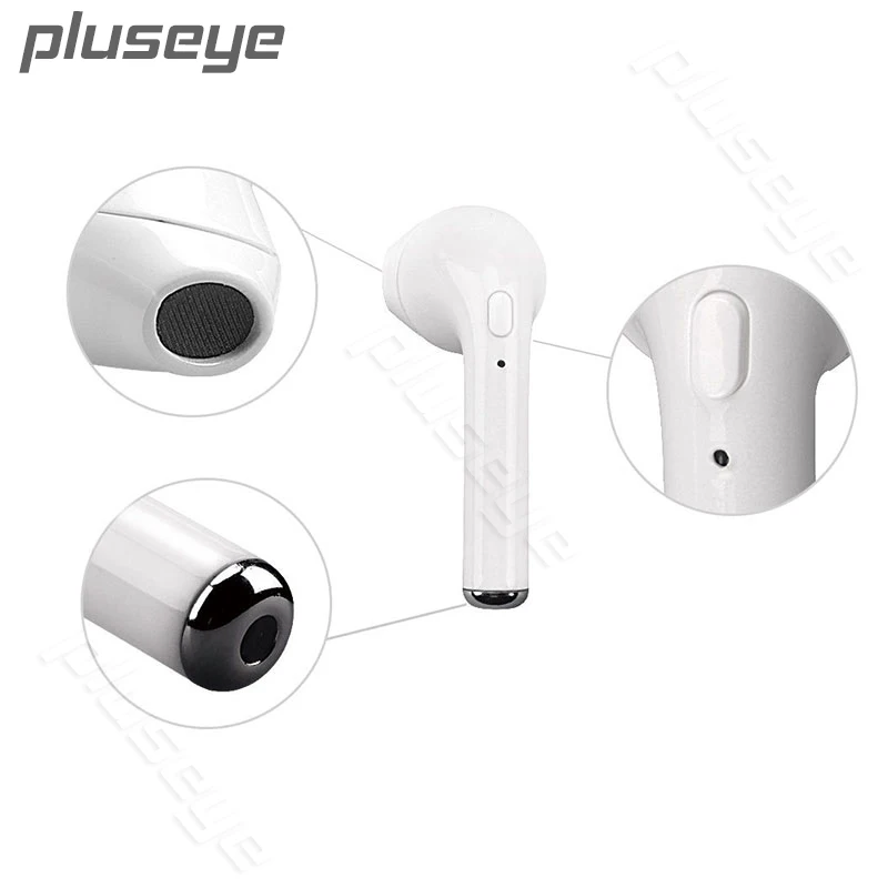 Pluseye гарнитура Bluetooth одного уха мини наушники V4.1 музыка Спорт стерео звук