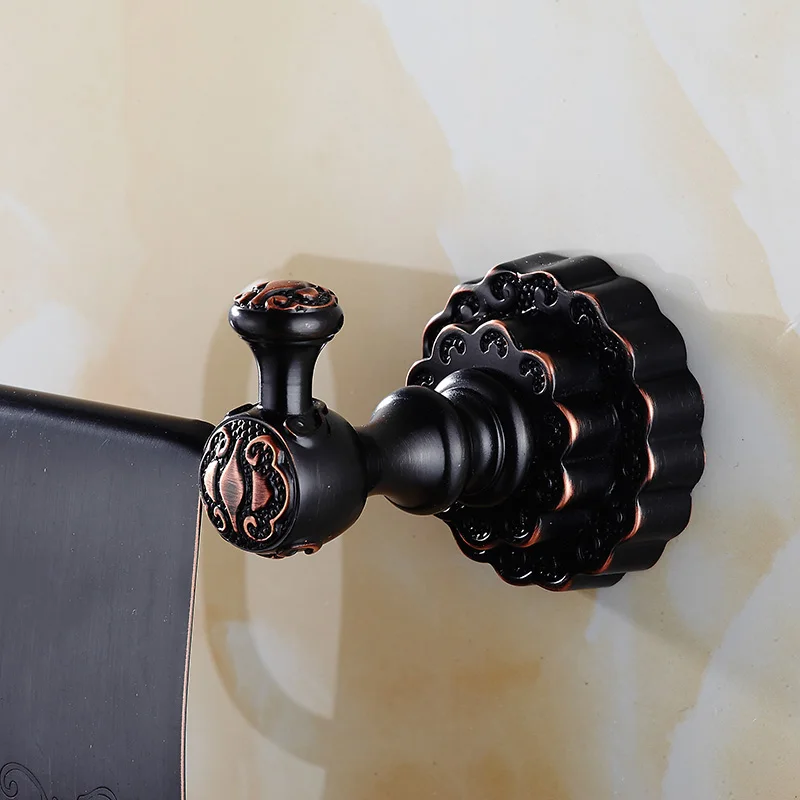 

VidricPaper Holders Solid Brass Toilet Paper Holder With Cover Roll Shelf For Paper Towels Wall Mount Bathroom WC Tissue Rack FE