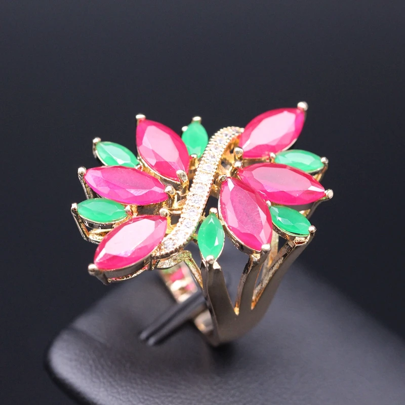 Женский комплект свадебных украшений GZJY кольцо и браслет серьги