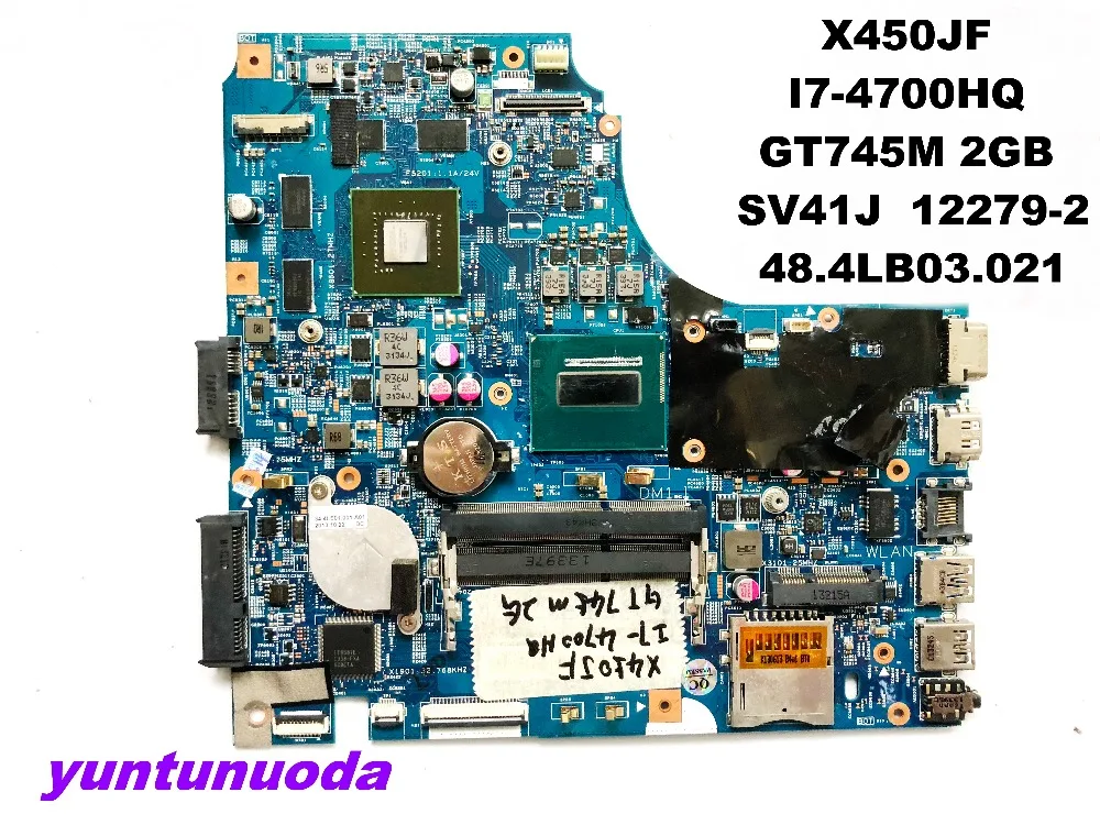 

Original for ASUS X450JF laptop motherboard X450JF I7-4700HQ GT745M 2GB SV41J 12279-2 48.4LB03.021 tested good free shipping