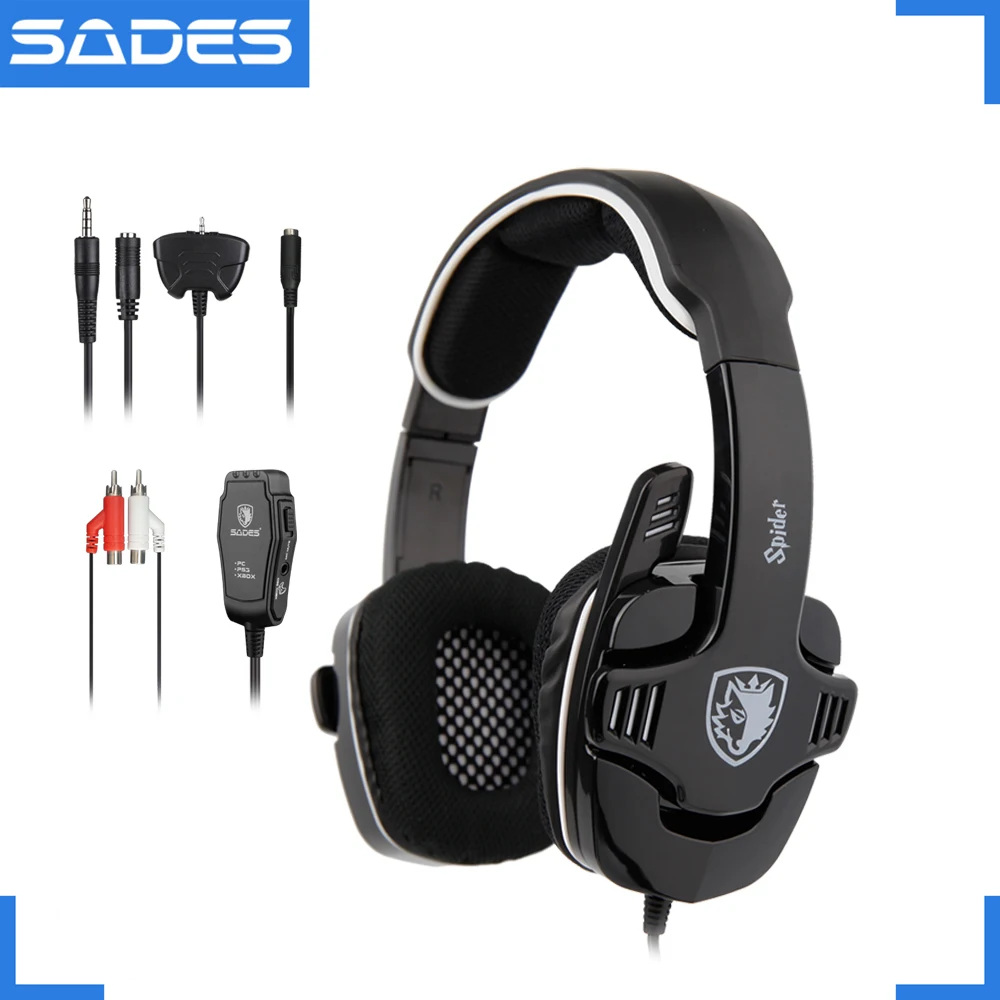 SADES Spider стерео звуковые наушники 3 5 мм гарнитура игровые для Xbox/PS4 Gamer|headphone for