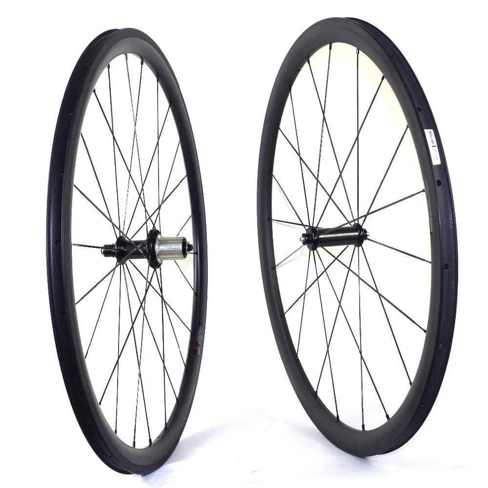 Клинчерные Углеродные колеса с логотипом на заказ 38 мм 700C дорожный велосипед