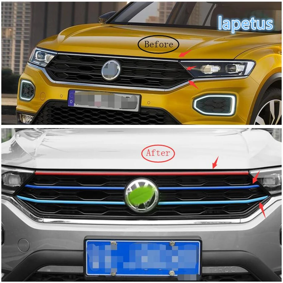 Деталь для ноутбука Volkswagen T Roc 2018 2020 триколор передняя гонка декоративная полоса