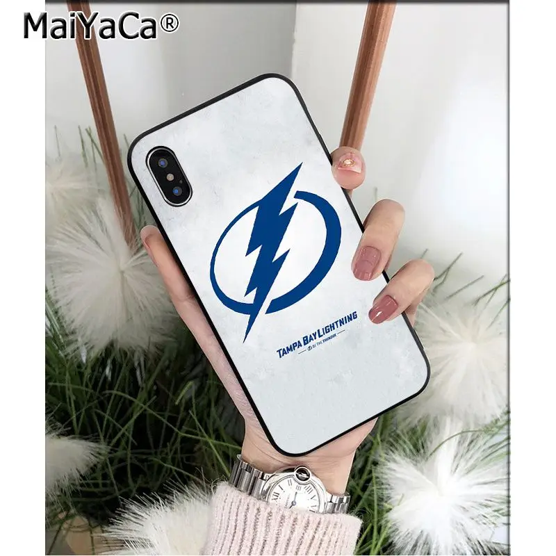 MaiYaCa Tampa Bay Lightning чехол для телефона высокого качества для Apple iPhone 8 7 6 6S Plus X XS MAX 5 5S SE XR Чехол для мобильного телефона