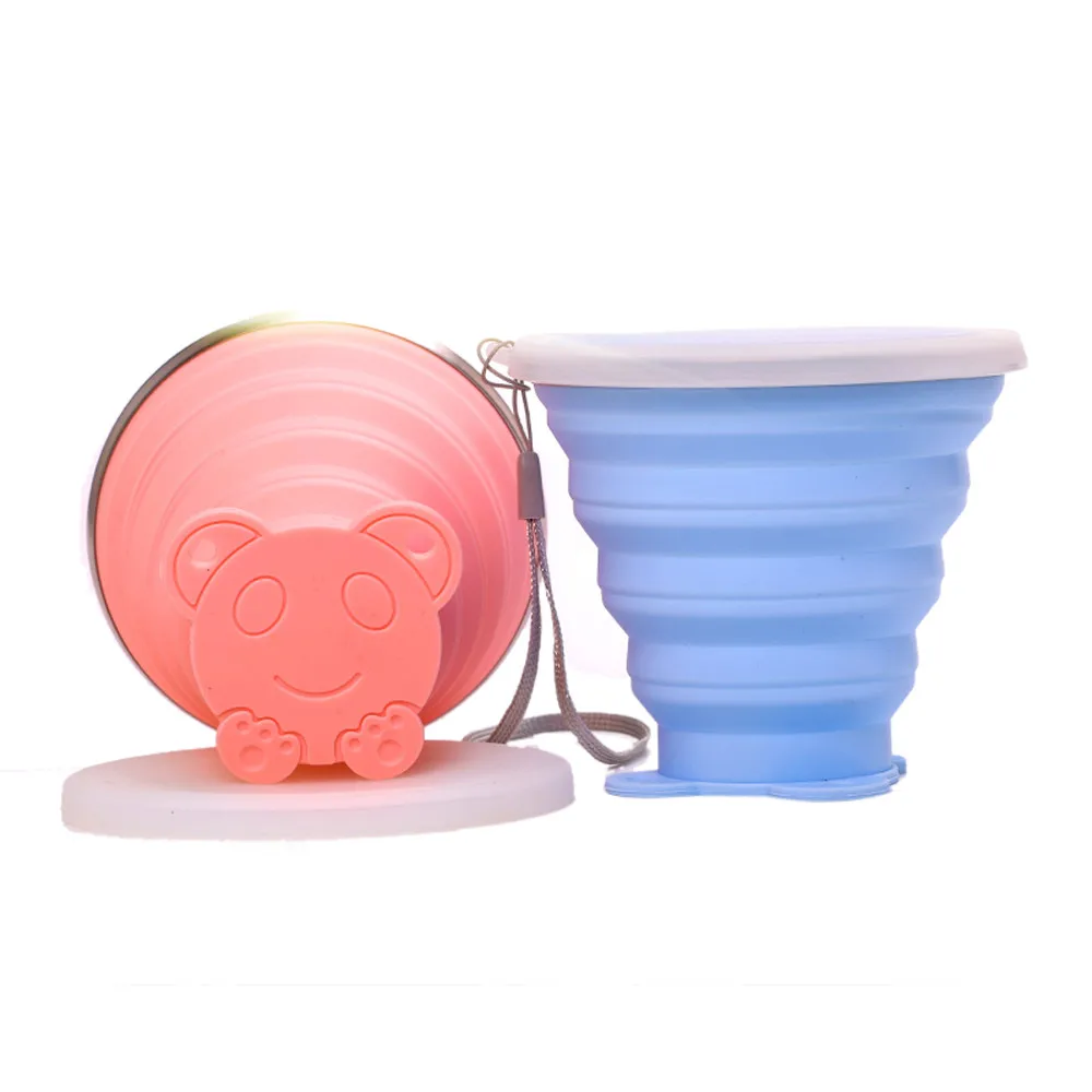 2019 Летняя Спортивная бутылка для воды портативная силиконовая телескопическая