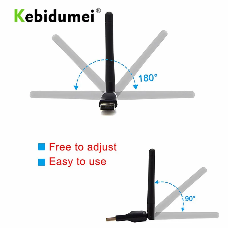 Беспроводной USB Wifi адаптер KEBIDUMEI 150 Мбит/с Lan Ethernet URT5370 WiFi сетевая карта 802 11 b/g/nwith