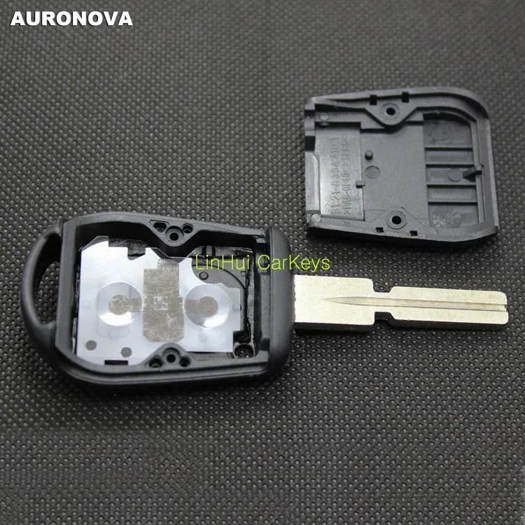 

AURONOVA New Replace Key Shell for BMW Z3 Z4 X5 E46 325i 325ci 325xi 330i 330ci 330xi 3 Buttons Hu58 Blade Remote Car Key Case