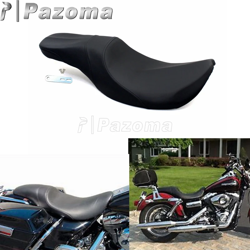 Черный Гладкий 2 Up ПАССАЖИРСКОЕ СИДЕНЬЕ подушка для Harley Touring Electra Road Glide King ультра