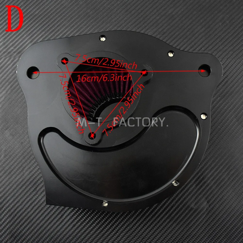Воздухоочиститель мотоцикла турбинный фильтр Впускной шип для Harley Sportster XL 04-Up Touring Trike 08-18 Dyna 93-17 Softail 93-18