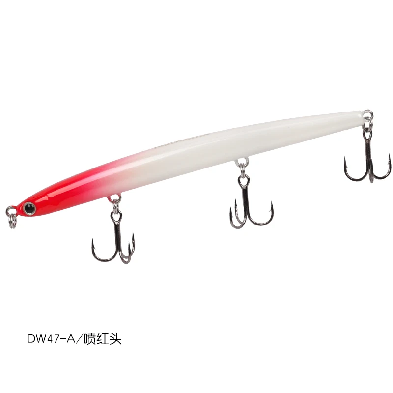 Le Fish TSURINOYA DW47 110 мм 12 г Тонущая приманка для рыбалки карандаш тройные Крючки тонкие жесткие искусственные приманки рыболовные приманки воблер - Цвет: Color A
