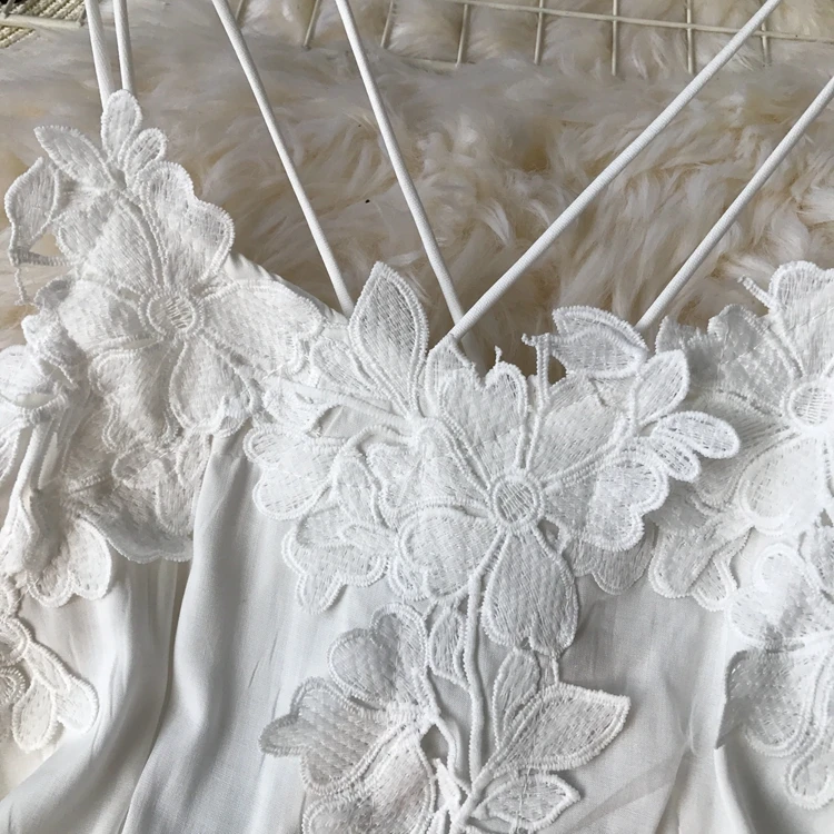 2019 новые модные женские платья богемное туристическое пляжное сексуальное Белое