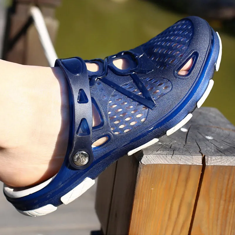 Мужские дышащие повседневные шлепанцы BS88 лето 2019 | Обувь