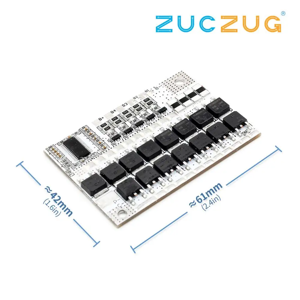 Защитная печатная плата для тройной литий ионной полимерной батареи 3S/4S/5S BMS 12V 16 8