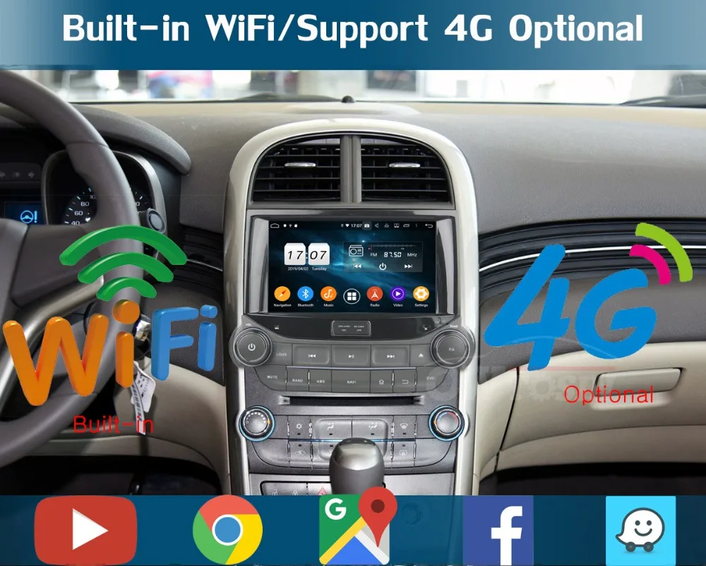 " ips 1920*1080 8 Core 4G ram+ 64G rom Android 9,0 автомобильный dvd-плеер для Chevrolet Malibu 2012 2013 DSP радио gps