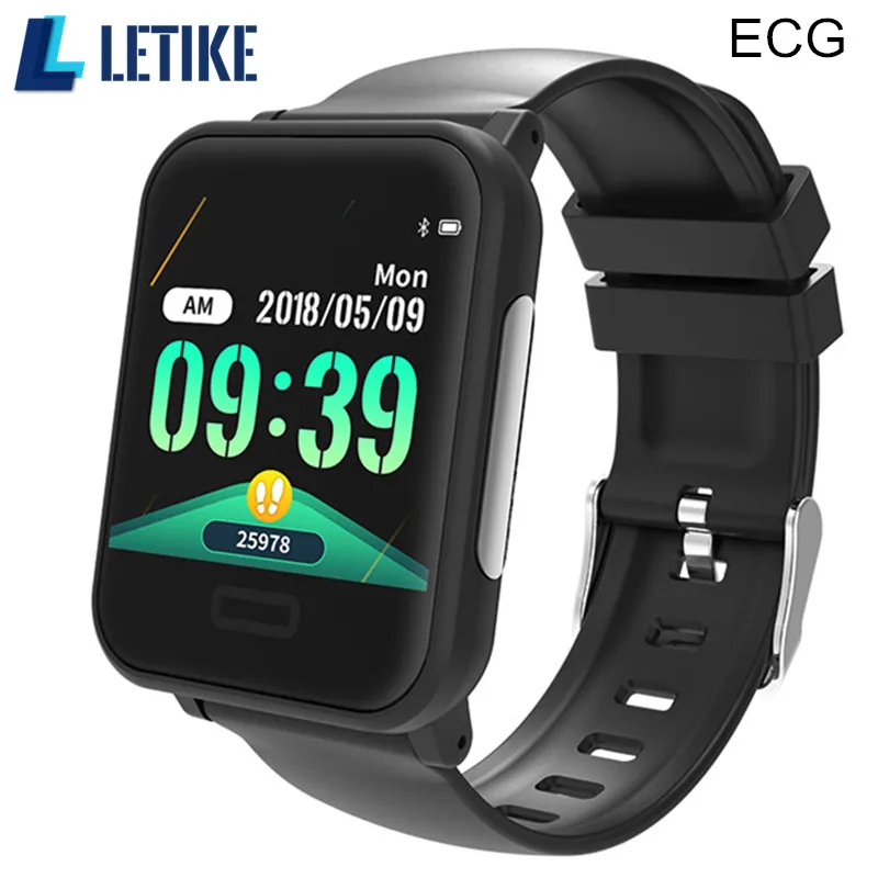 Новые смарт часы ECG E33 HR кровяное давление водонепроницаемый браслет Bluetooth фитнес