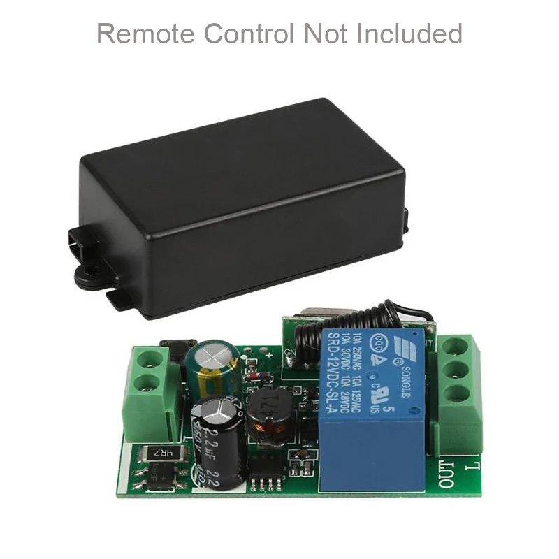 1 Receiver Only QIACHIP 433 МГц Беспроводной удаленного Управление переключатель AC 110 V 220 V 1CH РФ реле Модуль приемника+ 433 МГц передатчик дистанционного Управление DIY - Цвет: 1 Receiver Only