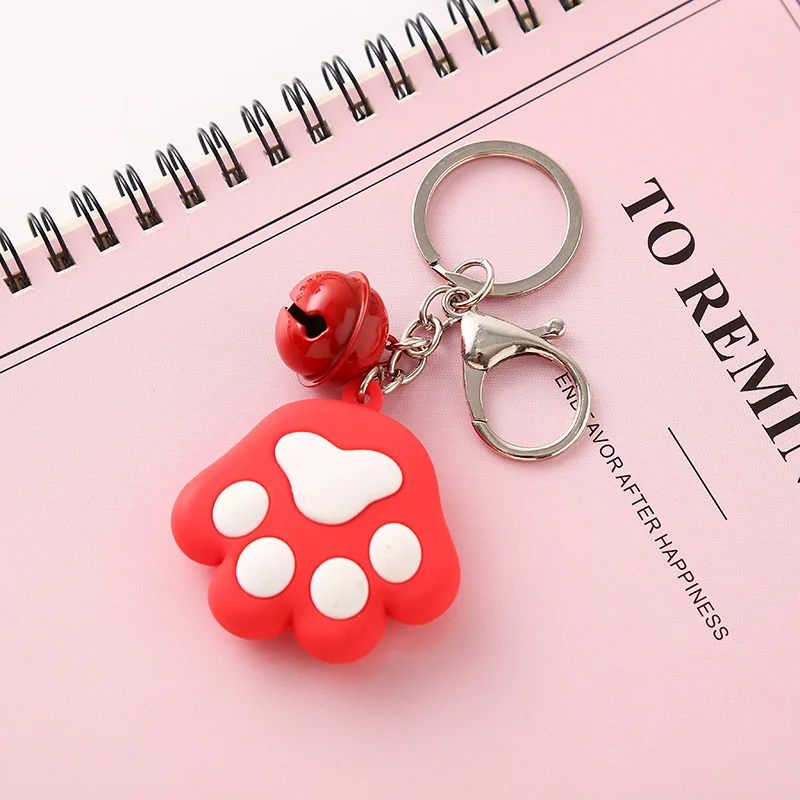 Cute Meng Paw Series Keychain Cartoon Stereo Soft Car Pendant Female Bag Hanging | Автомобили и мотоциклы