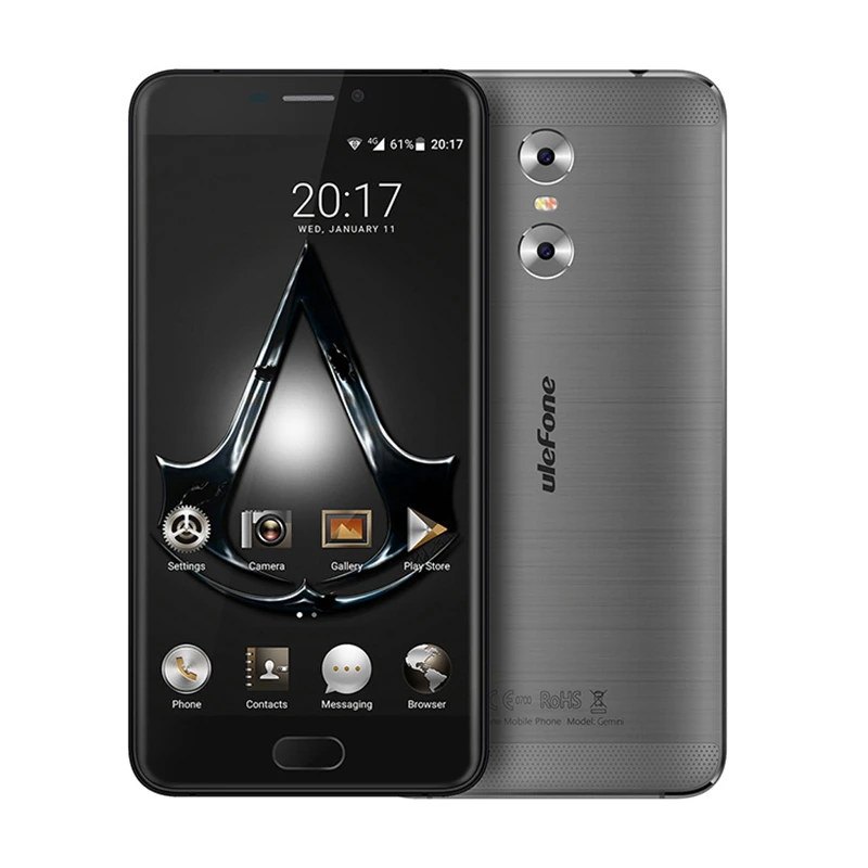 Ulefone Gemini мобильный телефон MTK6737T 4 ядра 5 дюймов FHD экран 13 МП 3g оперативная память 32