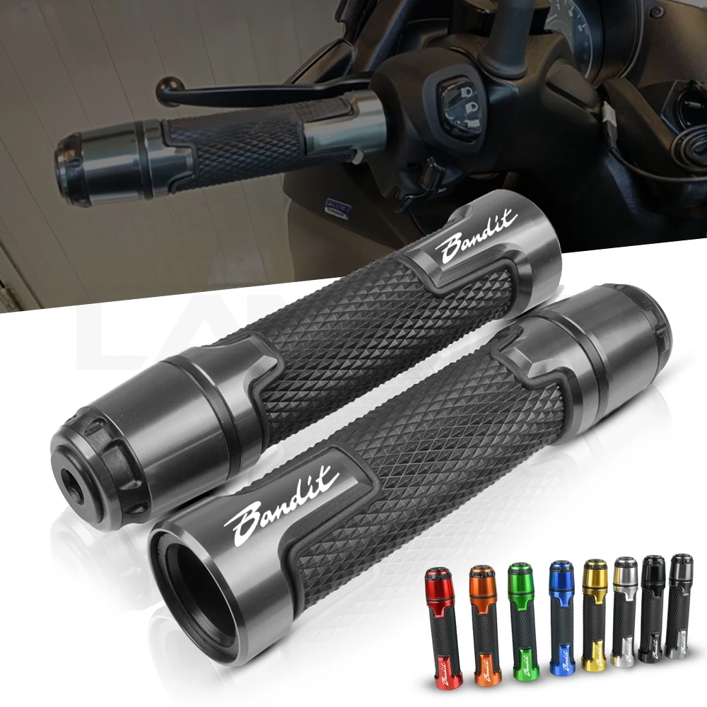 7/8 22 мм CNC Мотоцикл Руль Ручки Конец Руль Ручки для Suzuki Bandit 650 бандит 400 бандит 1250 250 аксессуары