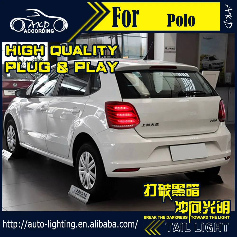 АКД стайлинга автомобилей хвост лампа для VW Polo светильник s поло светодиодный