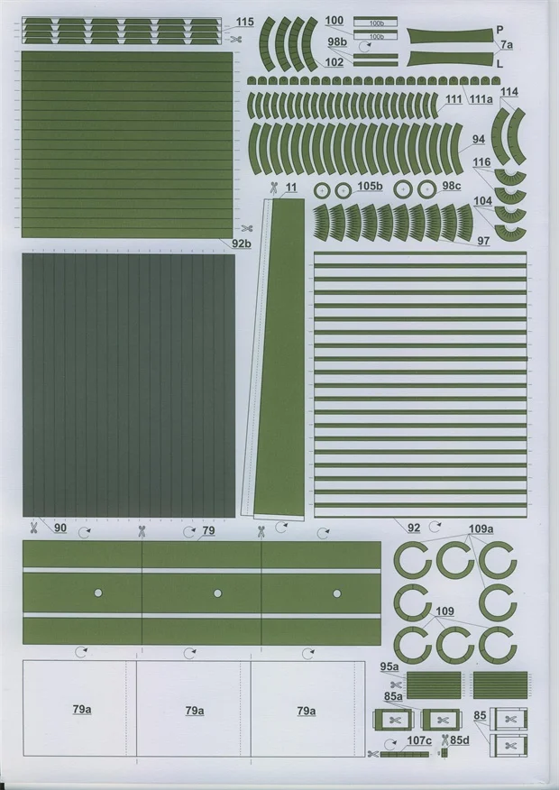 Бумажная модель русский T-34-85 Танк PM25ML3