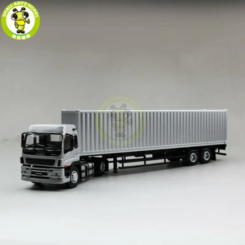 1/50 Isuzu EXR EXZ контейнер грузовика-трейлера литья под давлением модель серебро
