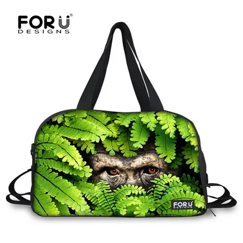 C0027T FORUDESIGNS/нейлоновая спортивная сумка в зеленых джунглях с животными; Мужская спортивная сумка; спортивная сумка для тренировок; спортивная сумка для фитнеса; сумка для тренировок - Цвет: C0027T