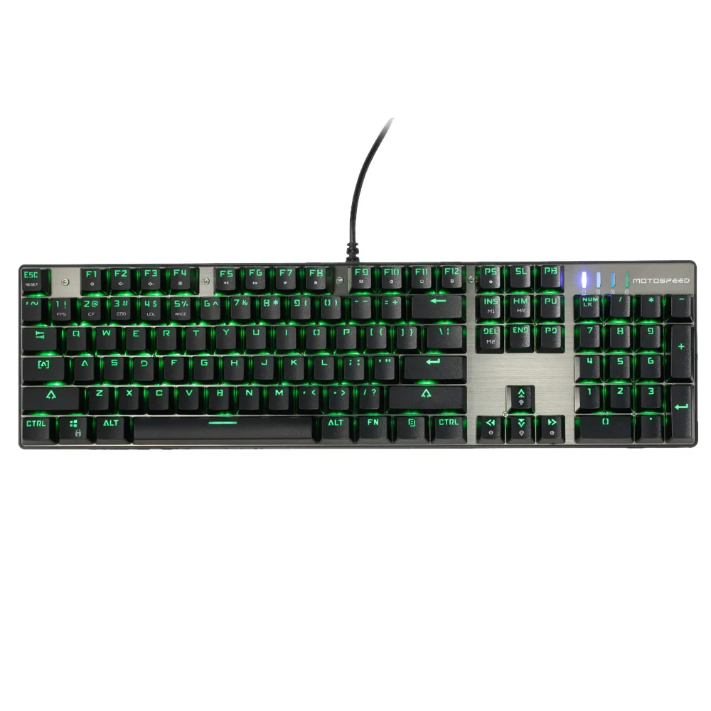 Motospeed V30 USB игровая мышь RGB подсветка эргономичная геймерская компьютерная мышь+ Motospeed CK104 Механическая игровая клавиатура