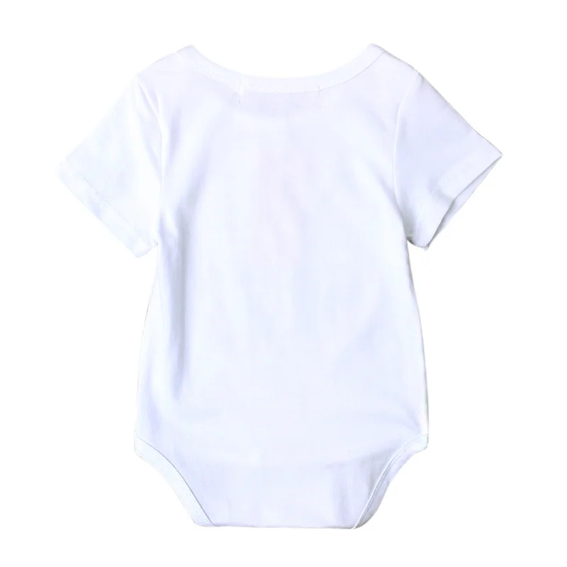 2017 детские летние комбинезоны хлопковая белая цельная одежда для малышей с