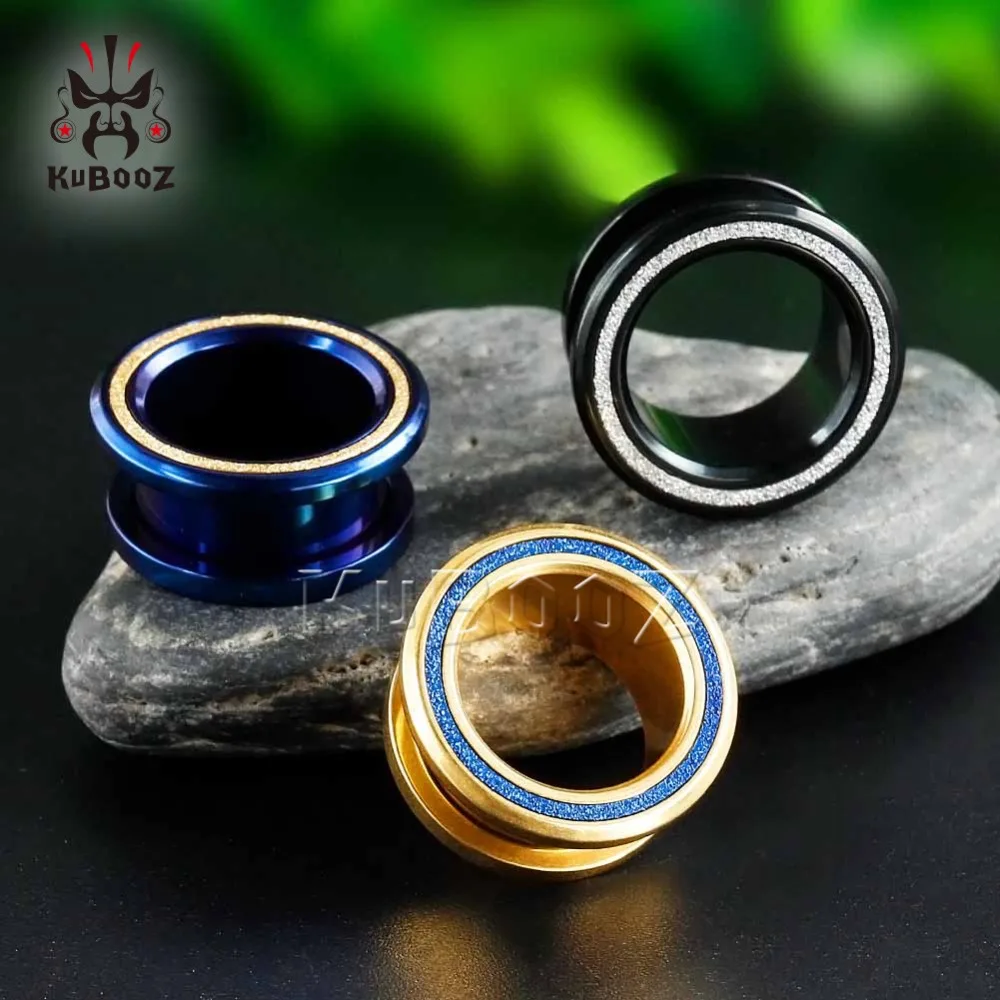 KUBOOZ 10 шт. украшения для «тоннелей» Вилки расширитель для туннелей нержавеющая Стальные Шпильки для пирсинга ювелирные изделия носилки серьги Модные украшения подарок