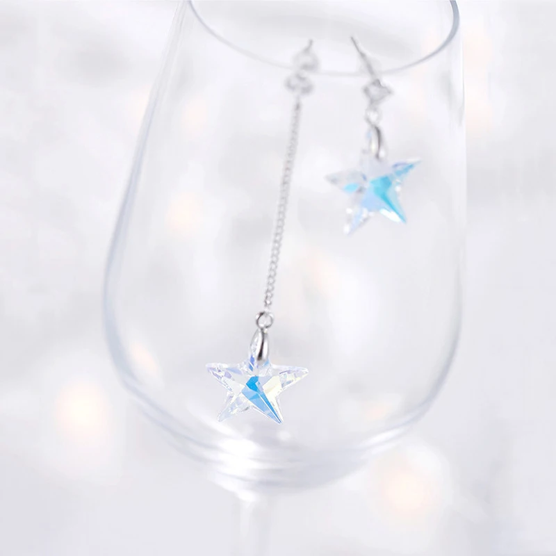 Женские ассиметричные серьги-гвоздики BAFFIN вечерние серьги с натуральными