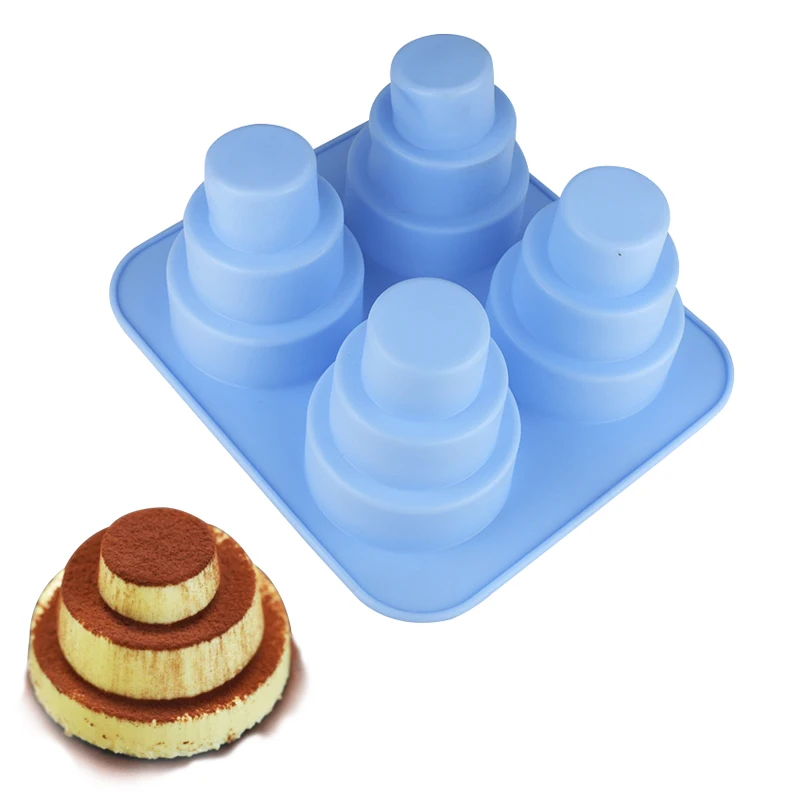1 шт. силиконовая форма для выпечки 4 отверстия|mold for|silicone moldsilicone molds for cakes |