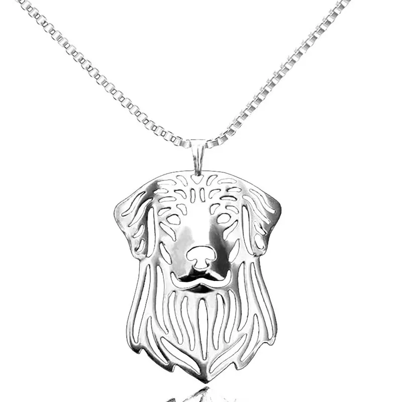 Золотая подвеска ретривер колье с покрытием для собак Очаровательное животное