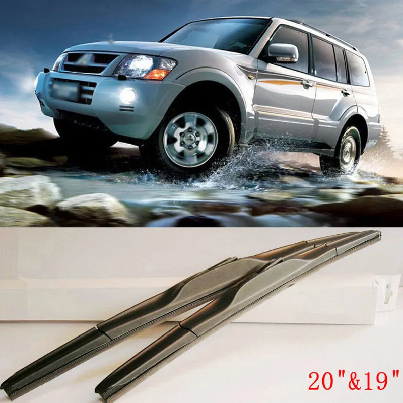 Аэродинамические бескаркасные резиновые стеклоочистители для U Hook Mitsubishi Pajero V73