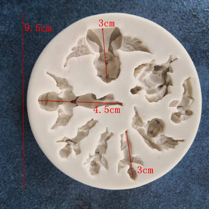 Ангел помадка шоколад торт силиконовая форма фотоформа инструмент для украшения