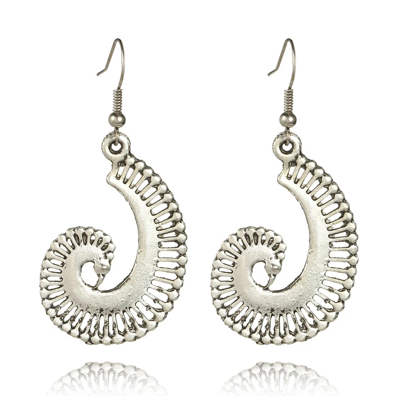 2017 Speedway Новый уха украшения Личность Творческая Сплав Геометрия спираль Серьги