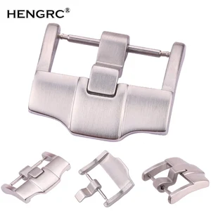 Пряжка из нержавеющей стали для ремешка часов, серебристая матовая застежка для браслета, аксессуары для часов, пружинный стержень