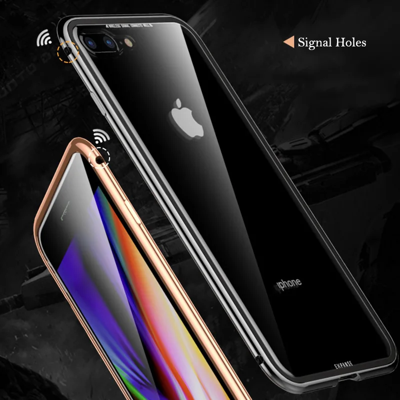 Металлический бампер для iPhone XS Max прозрачный жесткий чехол из ТПУ на заднюю