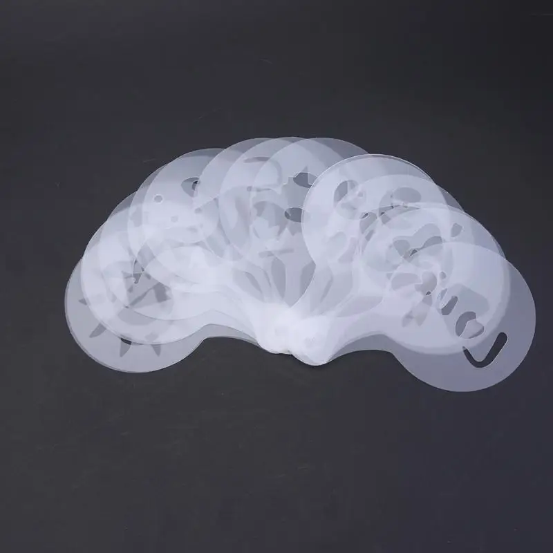 16 шт./компл. трафареты бариста для капучино кофе цветов распыления сделай сам