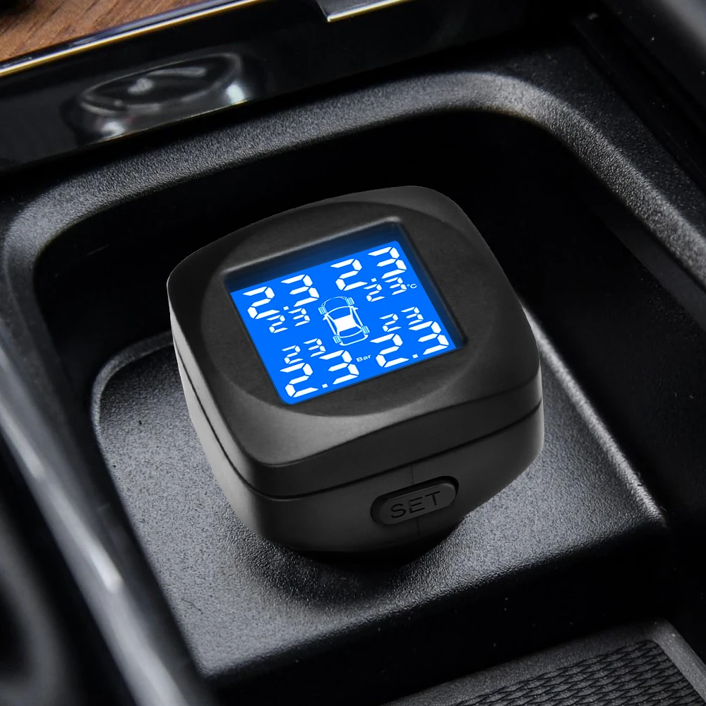 Jansite автомобильный TPMS система контроля давления в шинах 4 внешних датчика прикуриватель автоматическая система охранной сигнализации s давление в шинах