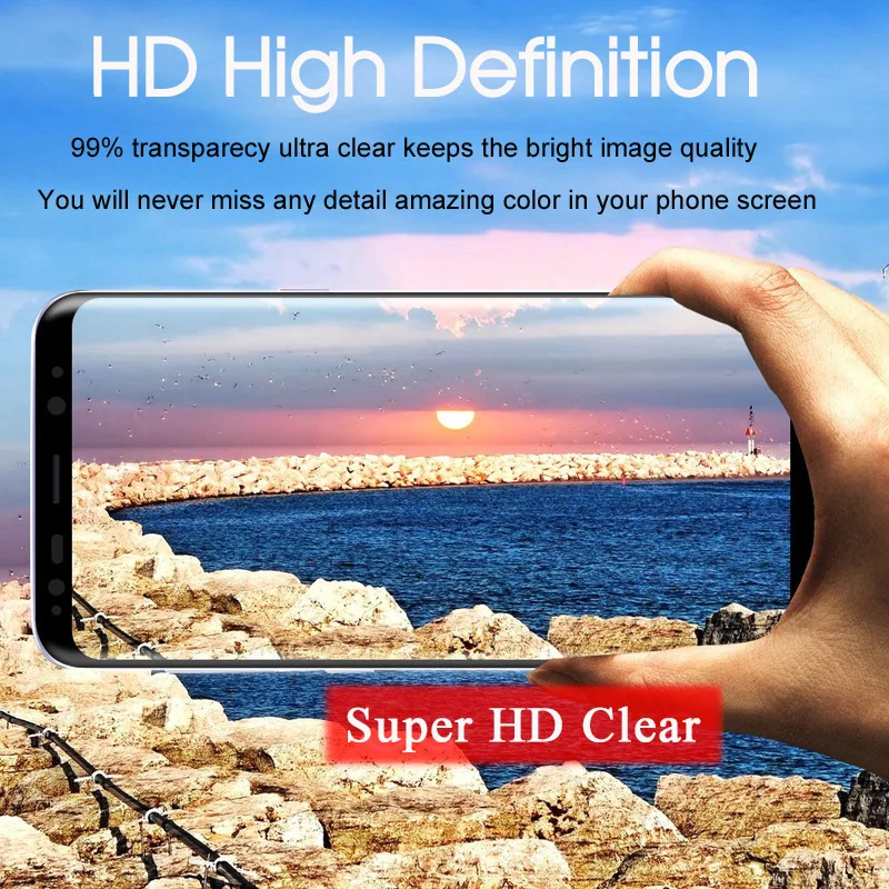 Защитное стекло 5D для samsung galaxy s8 plus note 9 8 s9 закаленное защиты экрана 9s s s9plus